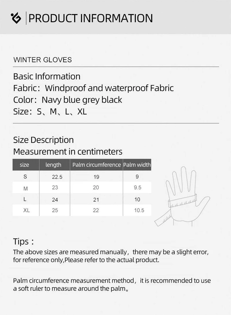 Winter Warme Fahrradhandschuhe Fitness Hochwertige Männer Frauen Winddichte Fahrrad Motorrad Angelhandschuhe Vollfinger Touchscreen Ski