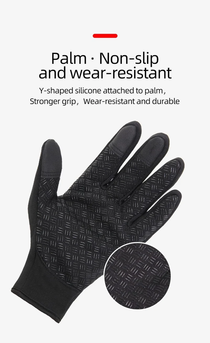 Winter Warme Fahrradhandschuhe Fitness Hochwertige Männer Frauen Winddichte Fahrrad Motorrad Angelhandschuhe Vollfinger Touchscreen Ski