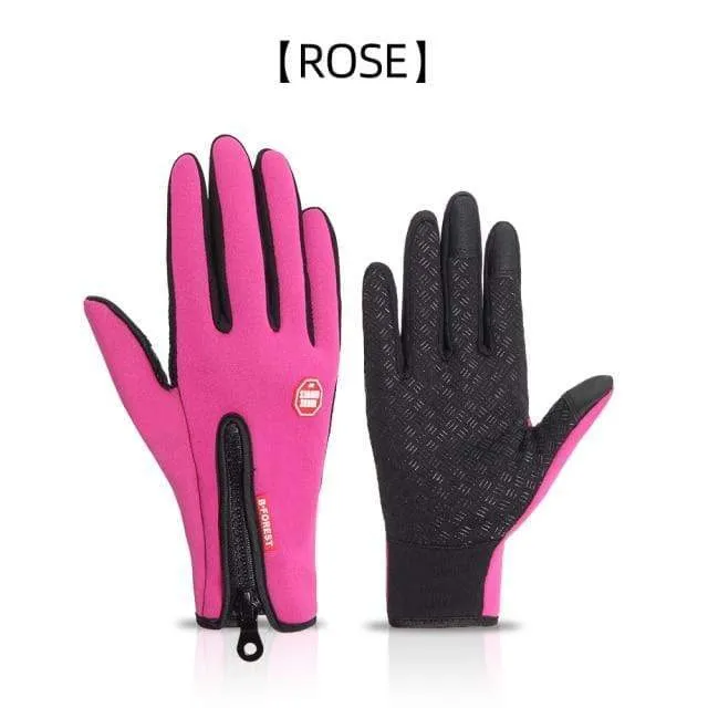 Winter Warme Fahrradhandschuhe Fitness Hochwertige Männer Frauen Winddichte Fahrrad Motorrad Angelhandschuhe Vollfinger Touchscreen Ski
