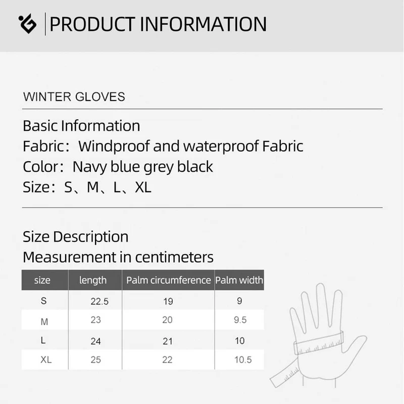 Winter Warme Fahrradhandschuhe Fitness Hochwertige Männer Frauen Winddichte Fahrrad Motorrad Angelhandschuhe Vollfinger Touchscreen Ski