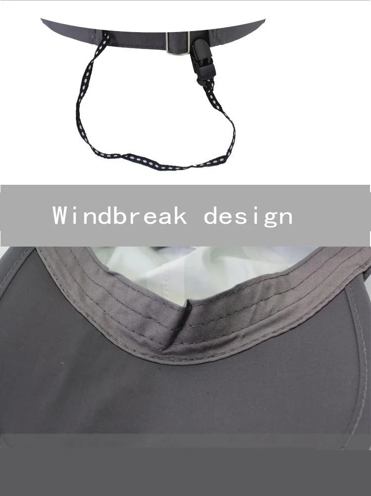 Atmungsaktive wasserdichte Schirmmütze für Outdoor-Reisen, Bergsteigen, faltbar, Anti-UV-Sonnenhut für Herren