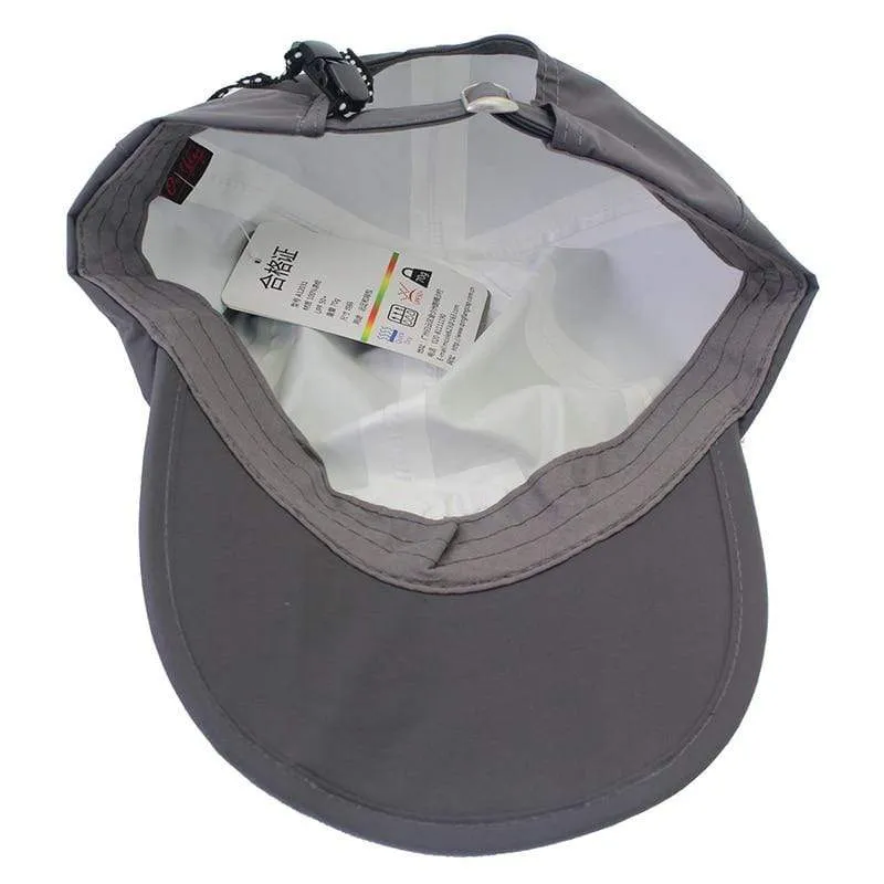 Atmungsaktive wasserdichte Schirmmütze für Outdoor-Reisen, Bergsteigen, faltbar, Anti-UV-Sonnenhut für Herren
