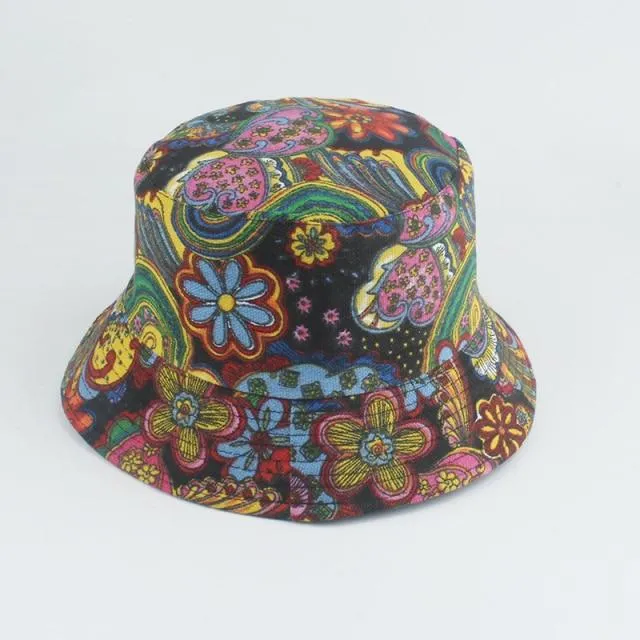 Galaxy Stars Print Panamahut Mütze Wende-Eimerhut Sommer Sonnenhüte für Damen Herren Gorro
