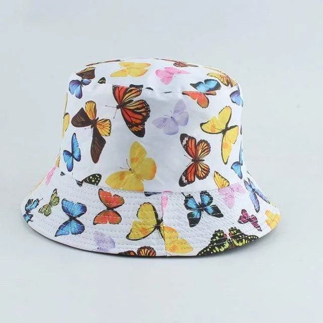 Galaxy Stars Print Panamahut Mütze Wende-Eimerhut Sommer Sonnenhüte für Damen Herren Gorro