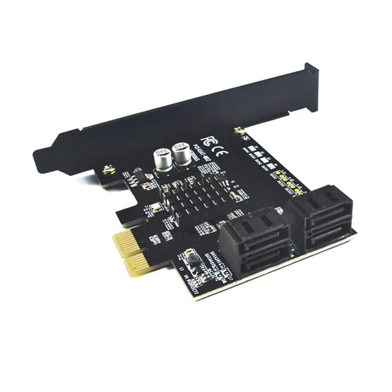 6/4 Port SATA III PCIe Karte, PCIe SATA III Controller Karte zu 6 GB/s interner Adapter Konverter PCI SATA 3.0 Erweiterungskarten-Riser