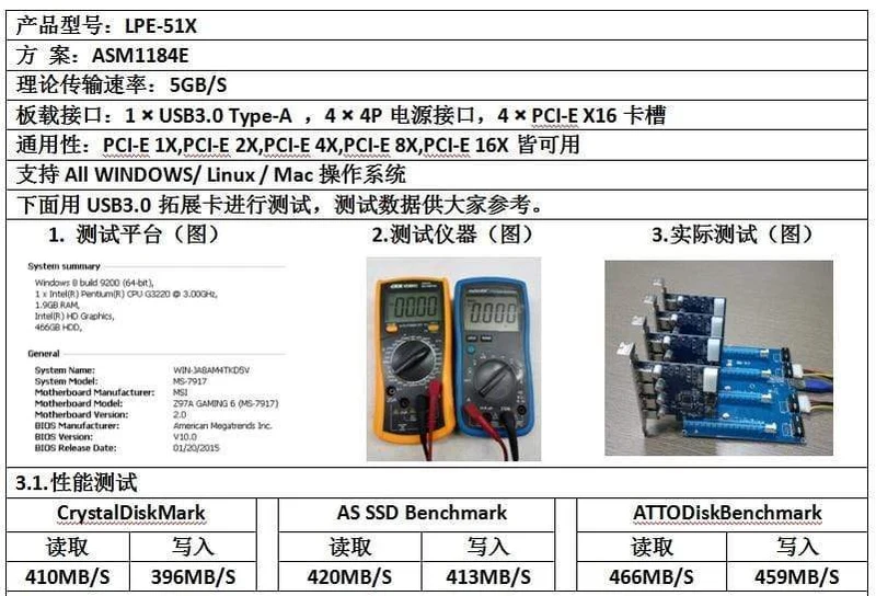 PCI-Express PCIe 1 bis 4 PCI Express 16X-Steckplätze Riser-Karte PCI-E 1X an externen 4-Steckplatz-Adapter PCIe-Port-Multiplikator für den Bergbau