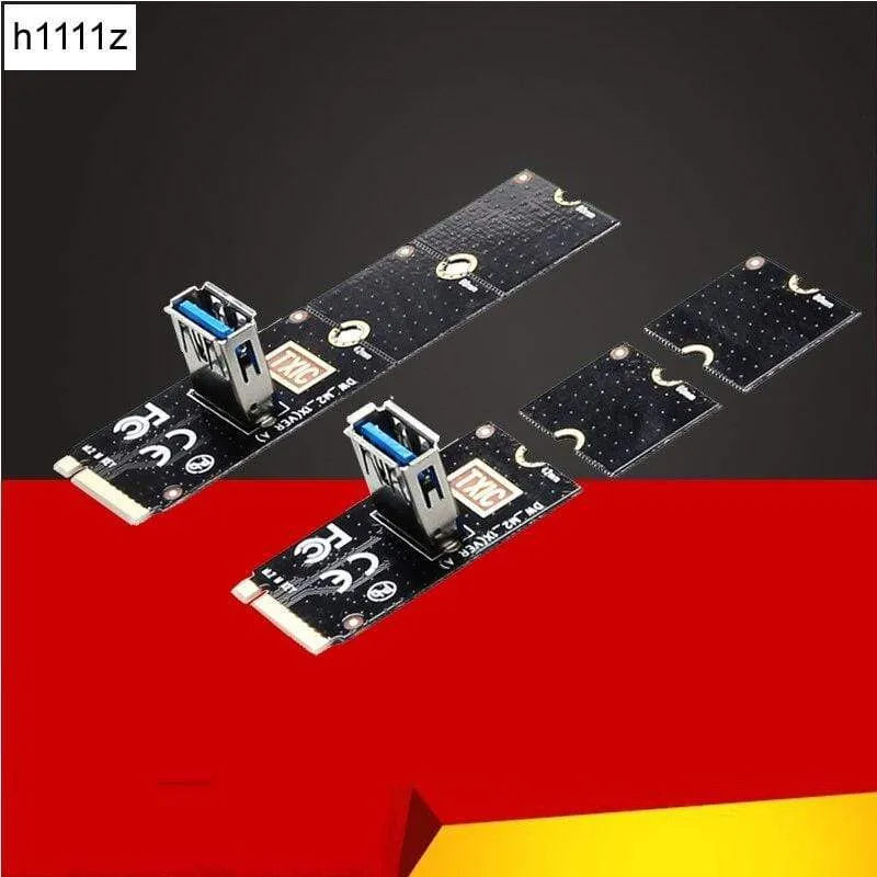 NGFF zu PCI-E Riser Card M2 Slot zu PCIe Erweiterungskarte Konverter USB 3.0 Extender Adapter für Grafikkarten für BTC Miner