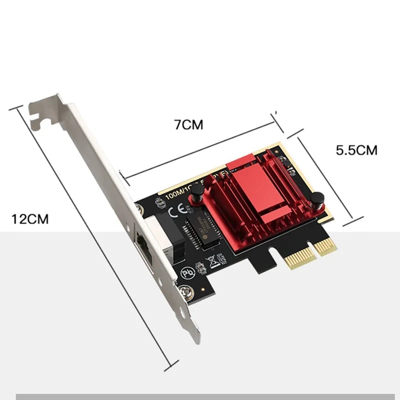 TXA092 PCIE-Karte 2.5-Gbit / s-Gigabit-Netzwerkkarte 10/100 / 1000-Mbit / s RTL8125b RJ45-Ethernet-Netzwerkkarte PCI-E-Netzwerkadapter
