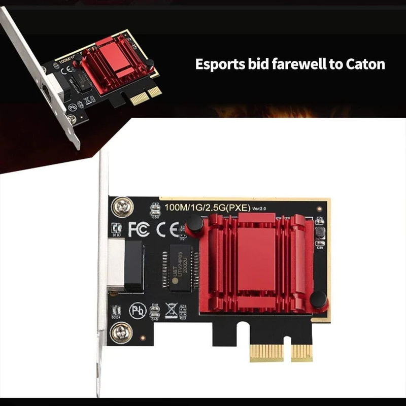 TXA092 PCIE-Karte 2.5-Gbit / s-Gigabit-Netzwerkkarte 10/100 / 1000-Mbit / s RTL8125b RJ45-Ethernet-Netzwerkkarte PCI-E-Netzwerkadapter