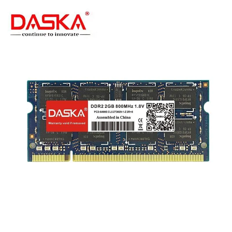 Marke DDR2 RAM 2 GB Laptop-Speicher Notebook SO-DIMM 800 667 MHz 200 Pin 1.8 V lebenslange Garantie