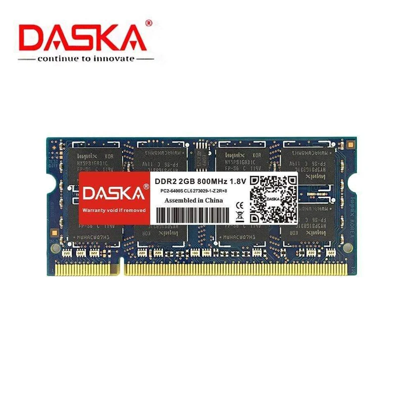 Marke DDR2 RAM 2 GB Laptop-Speicher Notebook SO-DIMM 800 667 MHz 200 Pin 1.8 V lebenslange Garantie