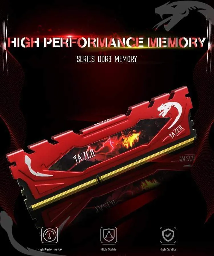 Memoria Ram Ddr3 Speicher Ram Modul Desktop 1333 MHz 1600 MHz 4 GB/8 GB DDR3 Ram Pc3-12800 mit Kühlkörper
