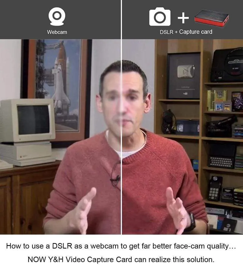 261 1080P 60fps Audio-Video-Aufnahmekarte für iOS-Telefonspiel HD-Kamera-Aufnahmebox HDMI auf USB 3.0 PC Live-Streaming-Platte
