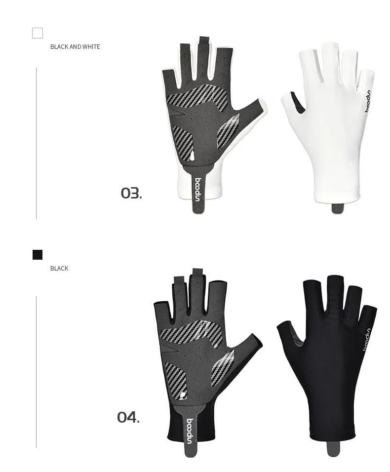 Sommer Angelhandschuhe für Männer und Frauen, halber Finger, atmungsaktiv, kühles Gewebe, rutschfestes Silikon, Köderangeln, Segeln, Sporthandschuh
