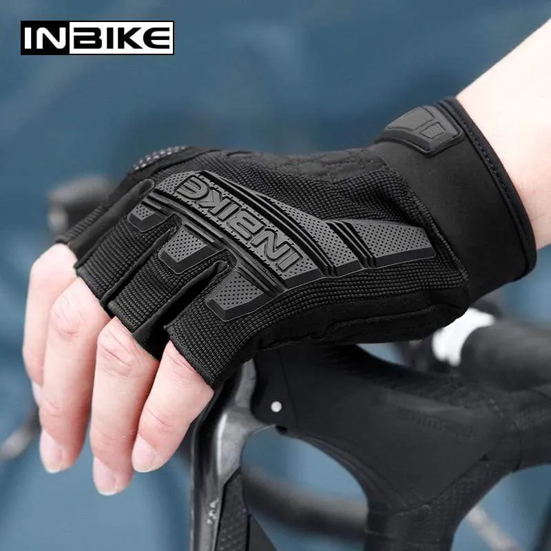 Motorradhandschuhe Halbfinger Fingerlose Motorradhandschuhe Herren Damen Sommer Atmungsaktiv Radfahren Stoßfest MTB Sport Gym