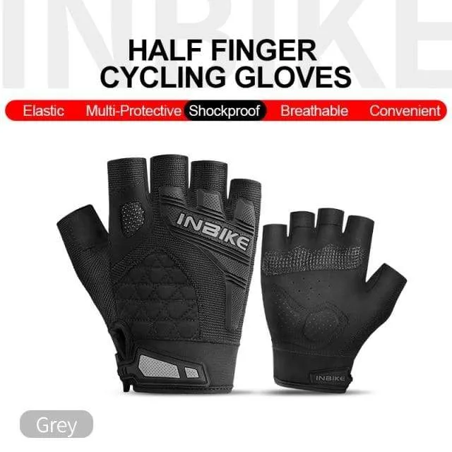Motorradhandschuhe Halbfinger Fingerlose Motorradhandschuhe Herren Damen Sommer Atmungsaktiv Radfahren Stoßfest MTB Sport Gym