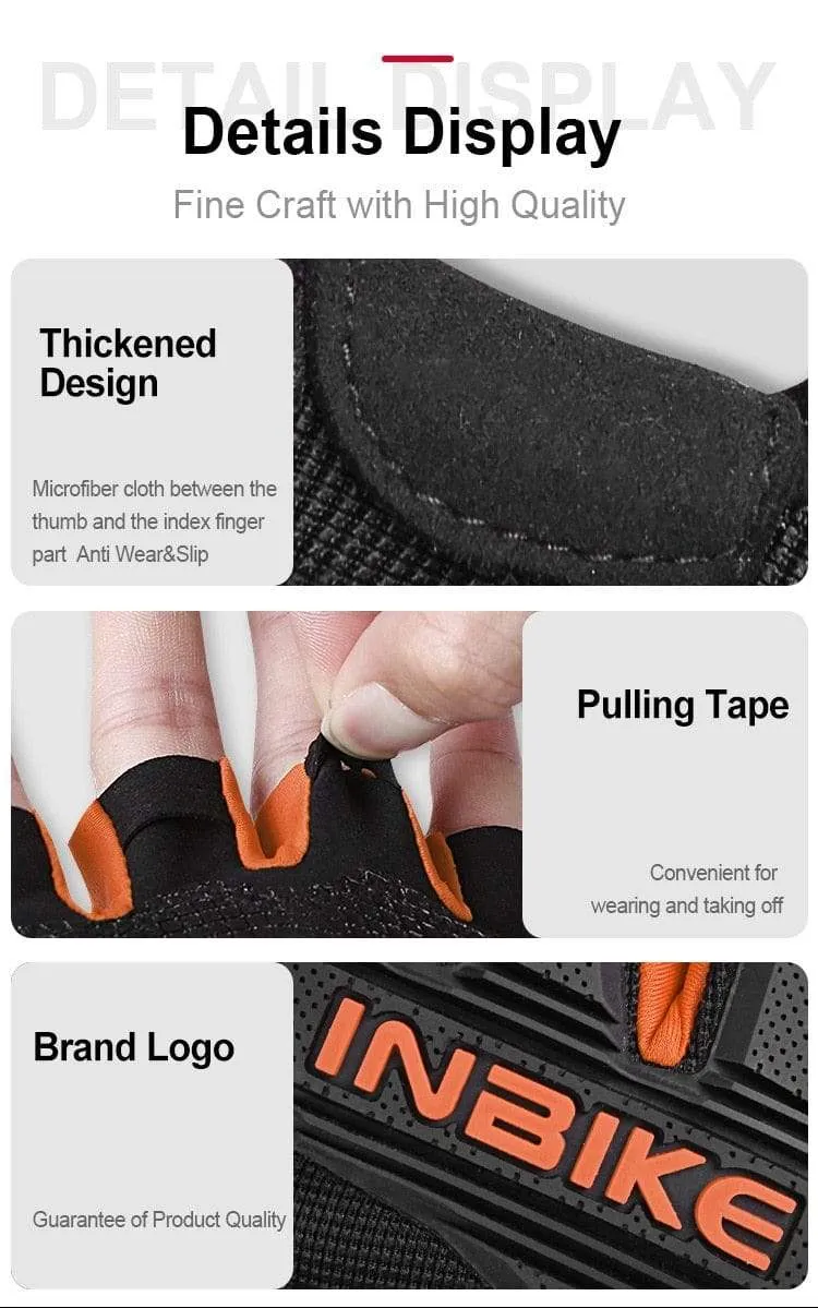 Motorradhandschuhe Halbfinger Fingerlose Motorradhandschuhe Herren Damen Sommer Atmungsaktiv Radfahren Stoßfest MTB Sport Gym