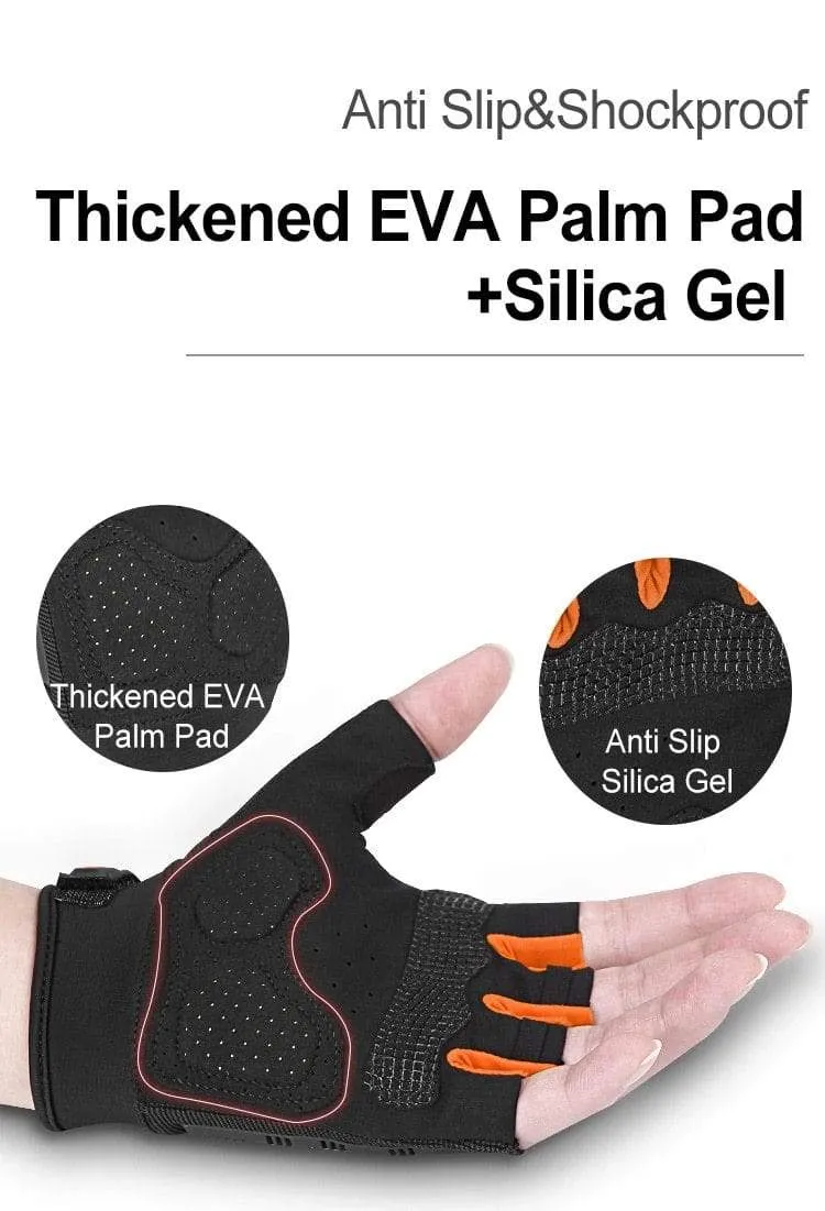 Motorradhandschuhe Halbfinger Fingerlose Motorradhandschuhe Herren Damen Sommer Atmungsaktiv Radfahren Stoßfest MTB Sport Gym