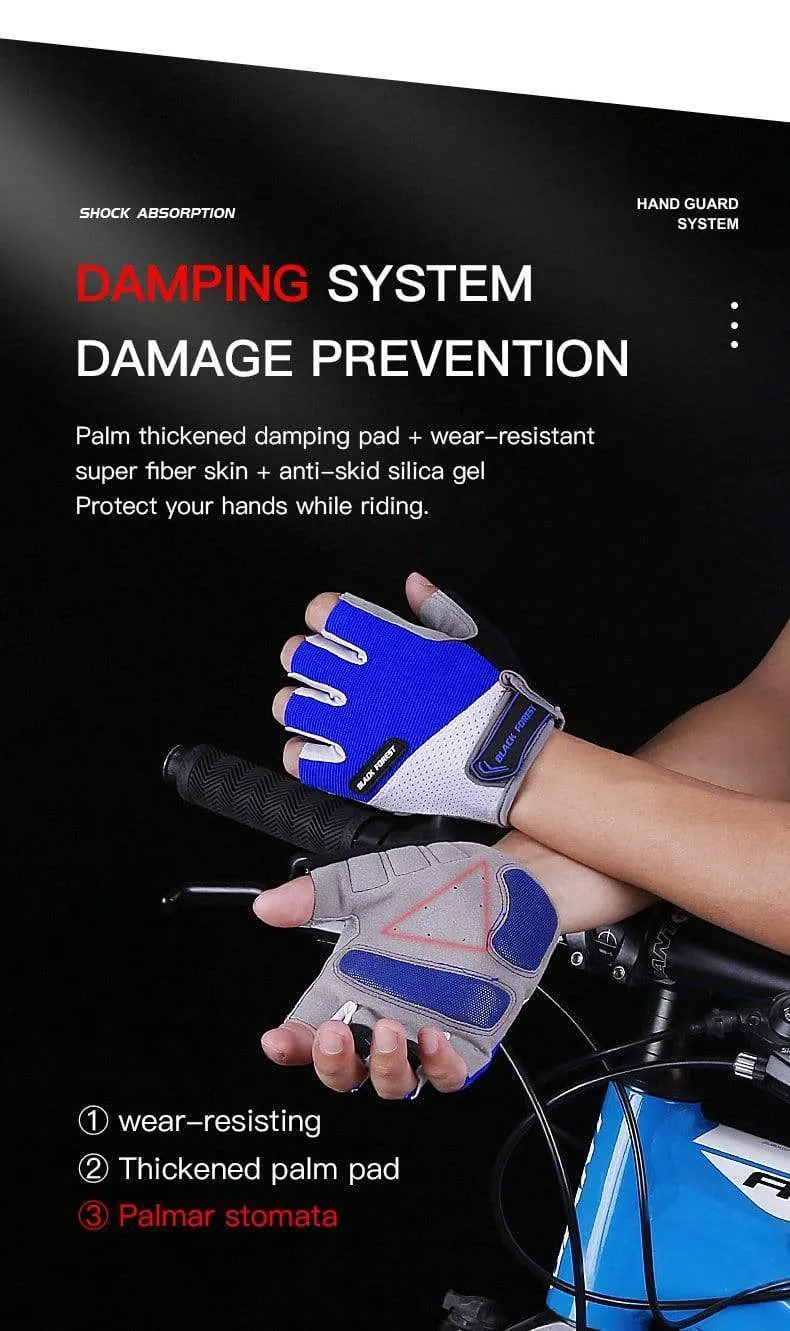 Fahrradhandschuhe Rutschfeste MTB-Handschuhe Mountainbike Halbfingerhandschuhe Männer Sommer Fahrrad Gym Fitness Sport guantes moto