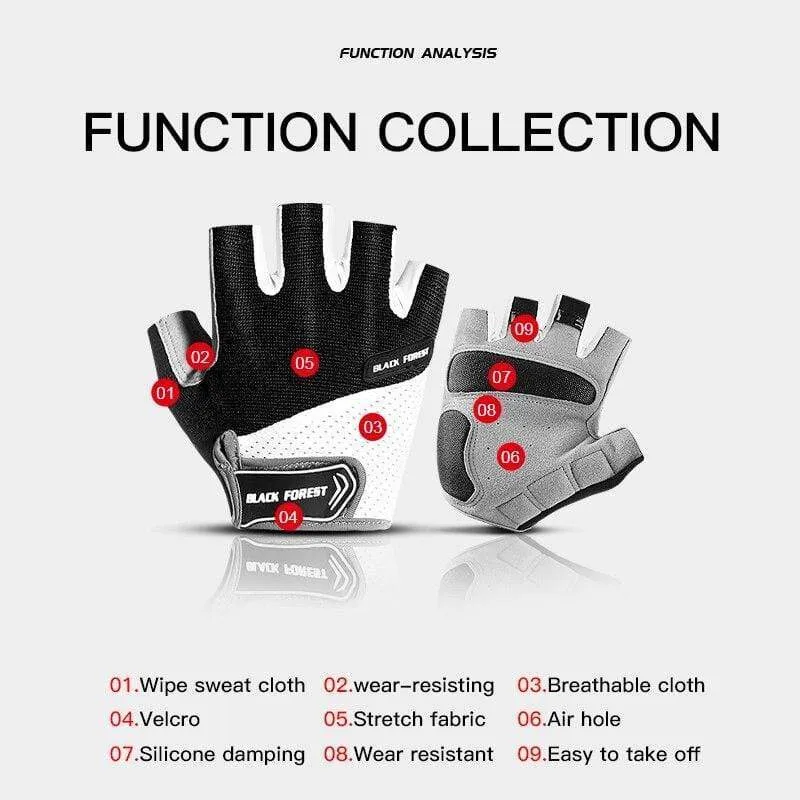 Fahrradhandschuhe Rutschfeste MTB-Handschuhe Mountainbike Halbfingerhandschuhe Männer Sommer Fahrrad Gym Fitness Sport guantes moto