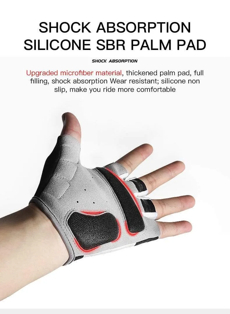 Fahrradhandschuhe Rutschfeste MTB-Handschuhe Mountainbike Halbfingerhandschuhe Männer Sommer Fahrrad Gym Fitness Sport guantes moto