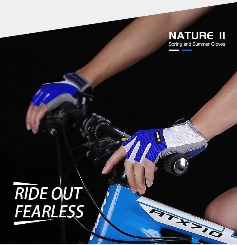 Fahrradhandschuhe Rutschfeste MTB-Handschuhe Mountainbike Halbfingerhandschuhe Männer Sommer Fahrrad Gym Fitness Sport guantes moto
