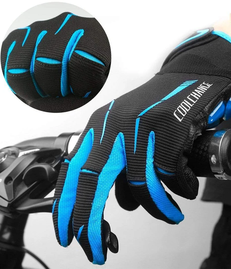 10 Farben Winter Damen Herren Fahrradhandschuhe Vollfinger mit GEL-Pad stoßfest MTB Mountainbike Fahrradhandschuhe