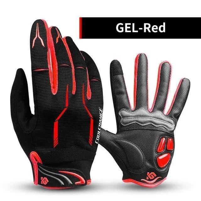 10 Farben Winter Damen Herren Fahrradhandschuhe Vollfinger mit GEL-Pad stoßfest MTB Mountainbike Fahrradhandschuhe