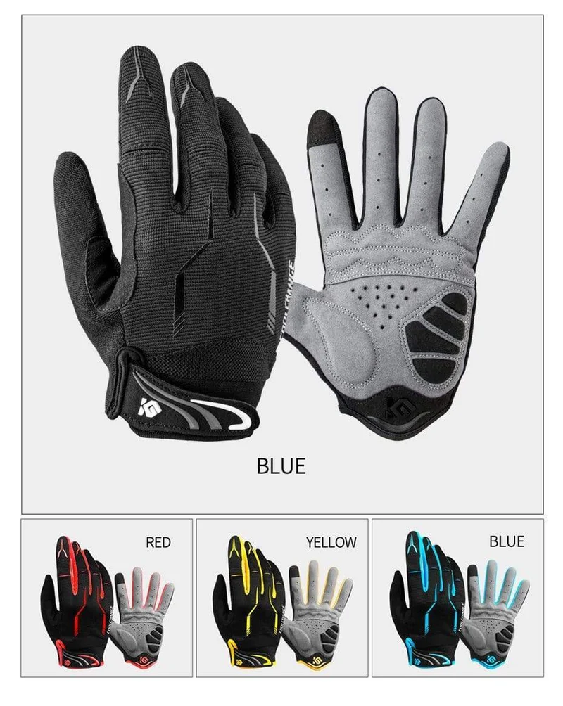 10 Farben Winter Damen Herren Fahrradhandschuhe Vollfinger mit GEL-Pad stoßfest MTB Mountainbike Fahrradhandschuhe