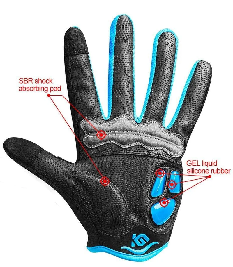 10 Farben Winter Damen Herren Fahrradhandschuhe Vollfinger mit GEL-Pad stoßfest MTB Mountainbike Fahrradhandschuhe