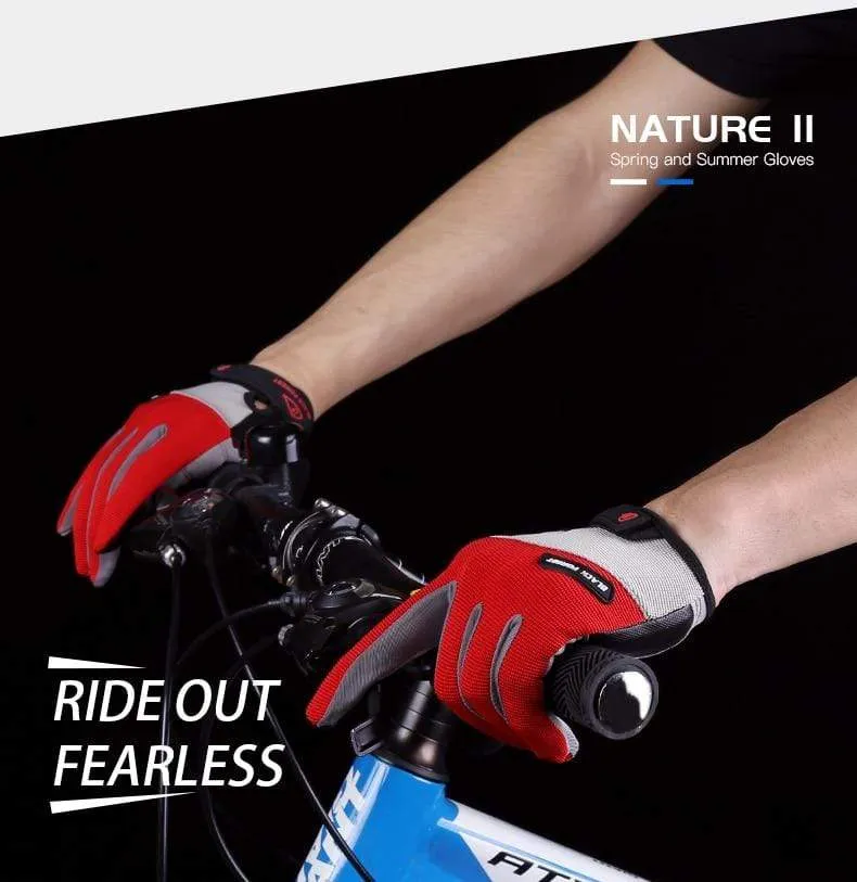 Outdoor Herren Vollfinger Fahrradhandschuhe Guantes Ciclismo Rennrad Mountainbike MTB Handschuhe Lange Finger Fahrradhandschuhe ML XL