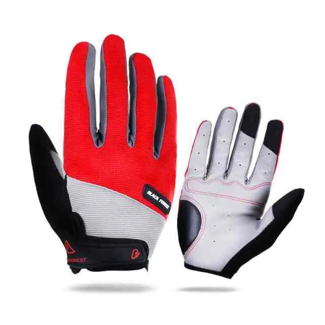 Outdoor Herren Vollfinger Fahrradhandschuhe Guantes Ciclismo Rennrad Mountainbike MTB Handschuhe Lange Finger Fahrradhandschuhe ML XL
