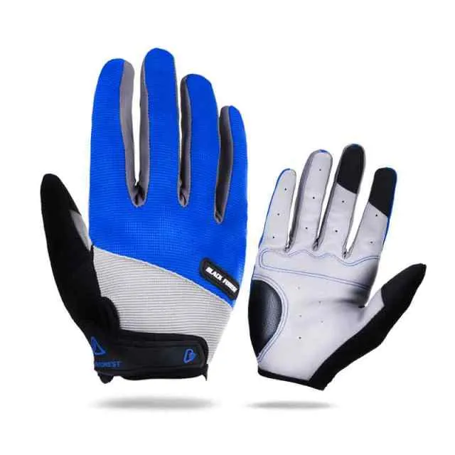 Outdoor Herren Vollfinger Fahrradhandschuhe Guantes Ciclismo Rennrad Mountainbike MTB Handschuhe Lange Finger Fahrradhandschuhe ML XL