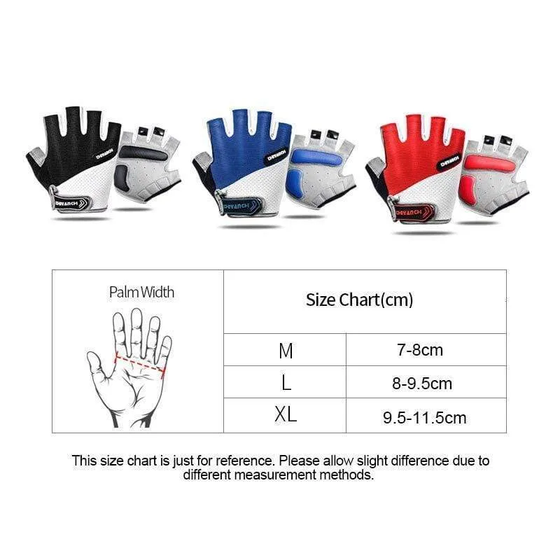 Atmungsaktive Halbfinger-Fahrradhandschuhe mit Anti-Rutsch-Pad, Motorrad-MTB-Rennradhandschuhe, Herren- und Damen-Sport-Fahrradhandschuhe