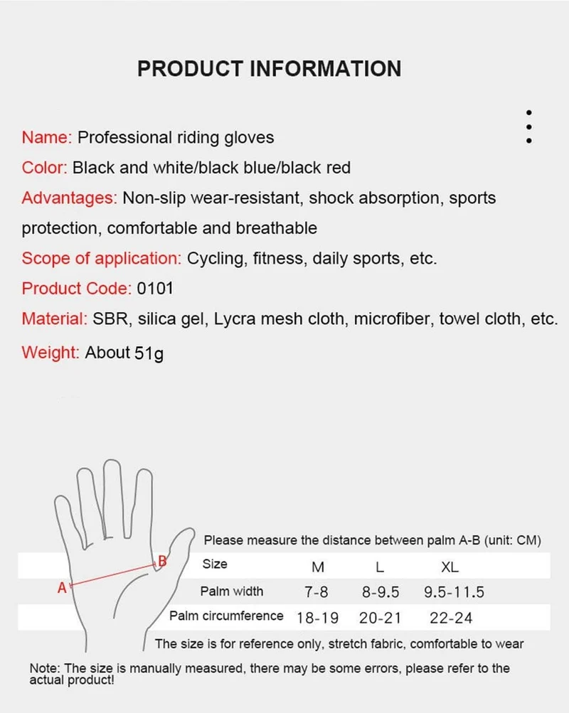 Atmungsaktive Halbfinger-Fahrradhandschuhe mit Anti-Rutsch-Pad, Motorrad-MTB-Rennradhandschuhe, Herren- und Damen-Sport-Fahrradhandschuhe