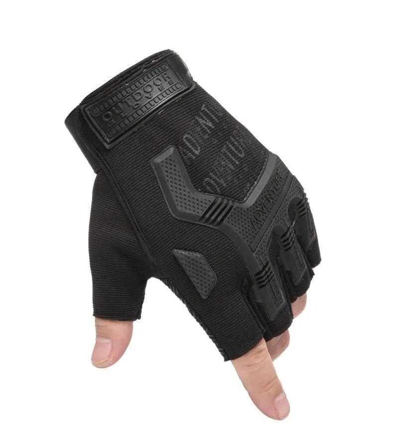 Taktische Handschuhe Camouflage Military Handschuhe Für Fitness Gym Männlichen Gleitschutz Motorrad Männer Frauen Moto Halbe Finger Handschuhe