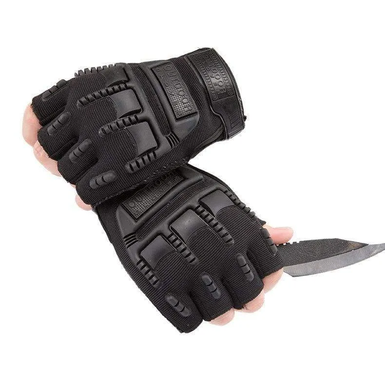 Taktische Handschuhe Camouflage Military Handschuhe Für Fitness Gym Männlichen Gleitschutz Motorrad Männer Frauen Moto Halbe Finger Handschuhe