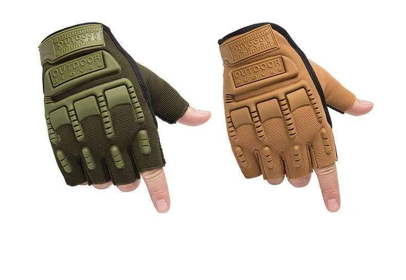 Taktische Handschuhe Camouflage Military Handschuhe Für Fitness Gym Männlichen Gleitschutz Motorrad Männer Frauen Moto Halbe Finger Handschuhe
