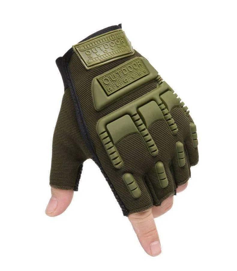 Taktische Handschuhe Camouflage Military Handschuhe Für Fitness Gym Männlichen Gleitschutz Motorrad Männer Frauen Moto Halbe Finger Handschuhe