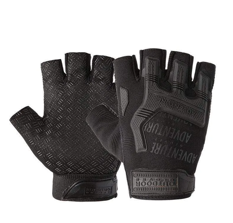 Taktische Handschuhe Camouflage Military Handschuhe Für Fitness Gym Männlichen Gleitschutz Motorrad Männer Frauen Moto Halbe Finger Handschuhe