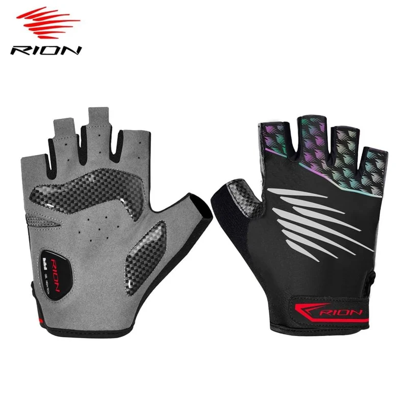 Männer Stoßfest Gel Pad Radfahren Handschuh Halb Finger Sport Handschuhe Sommer Fahrrad Gym Fitness Handschuhe Anti-slip MTB fahrrad Handschuhe