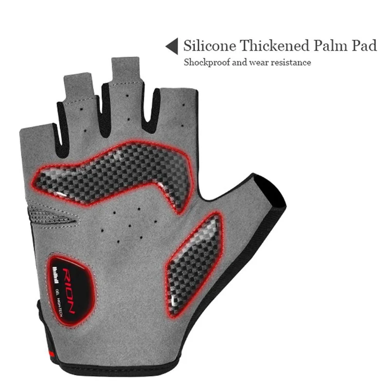 Männer Stoßfest Gel Pad Radfahren Handschuh Halb Finger Sport Handschuhe Sommer Fahrrad Gym Fitness Handschuhe Anti-slip MTB fahrrad Handschuhe