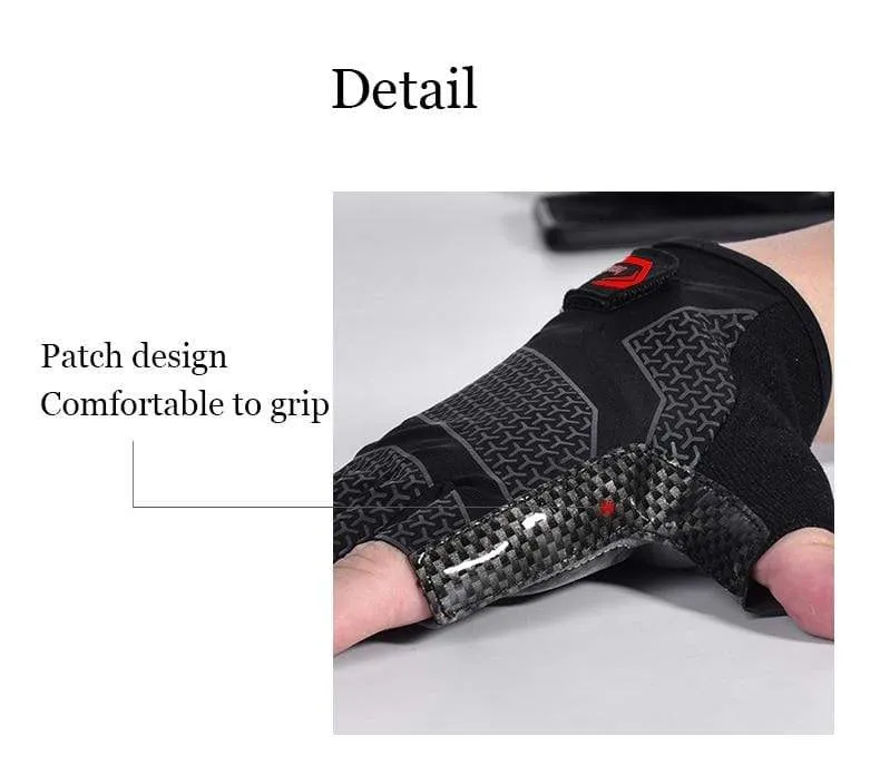 Männer Stoßfest Gel Pad Radfahren Handschuh Halb Finger Sport Handschuhe Sommer Fahrrad Gym Fitness Handschuhe Anti-slip MTB fahrrad Handschuhe