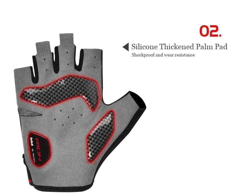 Männer Stoßfest Gel Pad Radfahren Handschuh Halb Finger Sport Handschuhe Sommer Fahrrad Gym Fitness Handschuhe Anti-slip MTB fahrrad Handschuhe