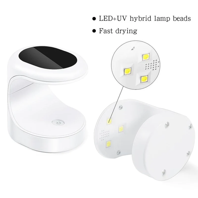 16W Mini Nageltrockner UV LED Lampe Nagelgel Maniküre Maschine Einzelfinger USB Anschluss Nail Art Werkzeug Gel Polnisch Mode