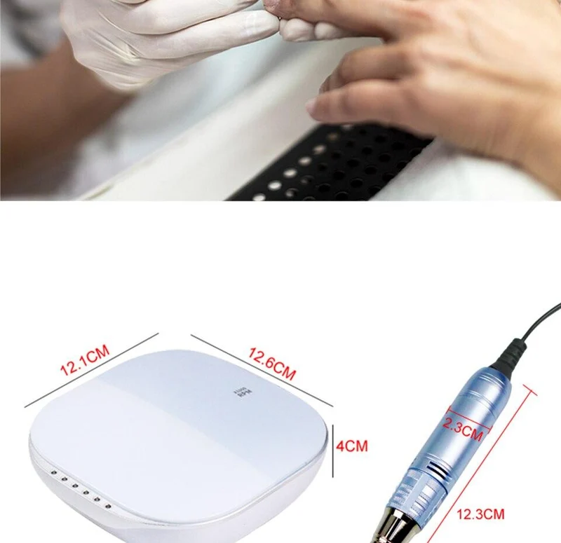 35000 U/min Nail Art Bohrer Gel Elektrischer Nagelbohrer 35 W Nagelpolierer mit Set Nagelbohrer Maniküre Maschine Nagelstudio Werkzeuge