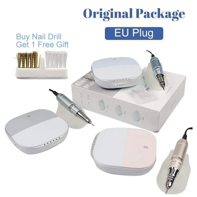 35000 U/min Nail Art Bohrer Gel Elektrischer Nagelbohrer 35 W Nagelpolierer mit Set Nagelbohrer Maniküre Maschine Nagelstudio Werkzeuge