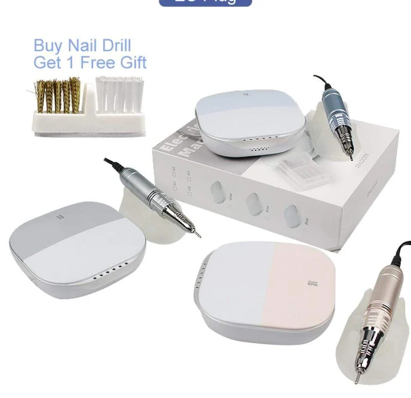 35000 U/min Nail Art Bohrer Gel Elektrischer Nagelbohrer 35 W Nagelpolierer mit Set Nagelbohrer Maniküre Maschine Nagelstudio Werkzeuge