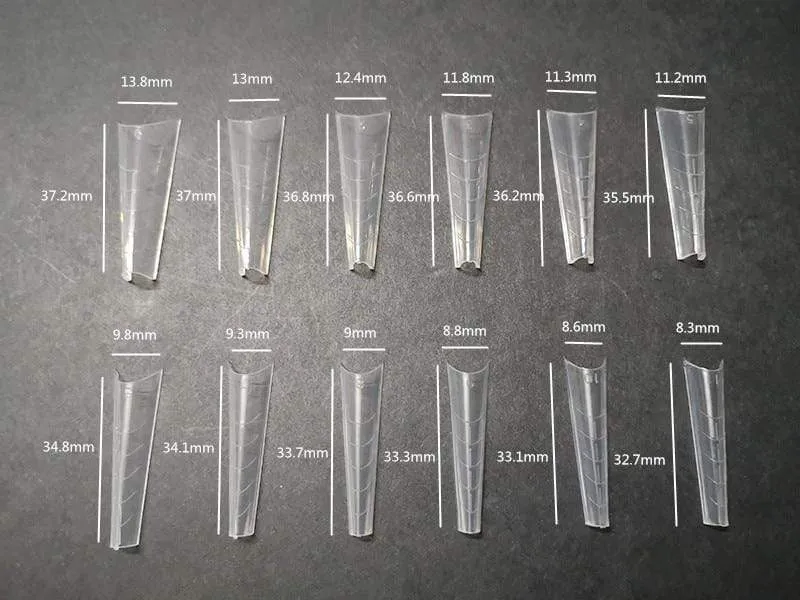 Duale Nagelformen, French False Tips Builder, Poly UV-Nagelgel-System, Acryl-Nagelkunst-Dekorationen, lange vollständige Abdeckung, einfache Werkzeuge