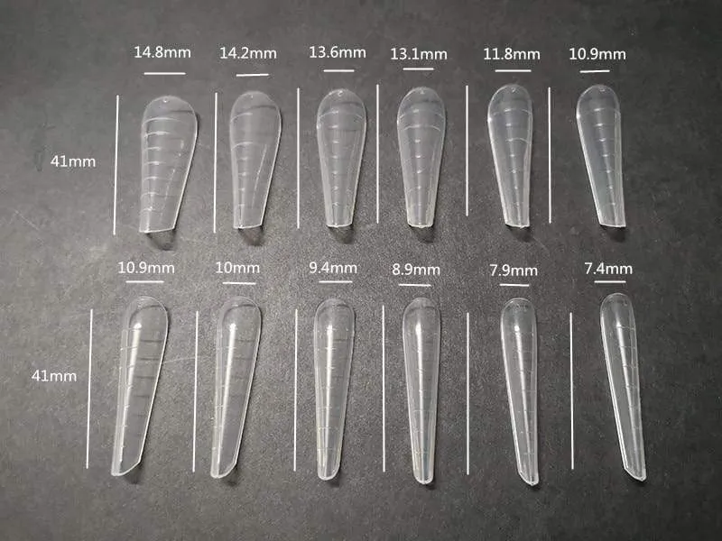 Duale Nagelformen, French False Tips Builder, Poly UV-Nagelgel-System, Acryl-Nagelkunst-Dekorationen, lange vollständige Abdeckung, einfache Werkzeuge
